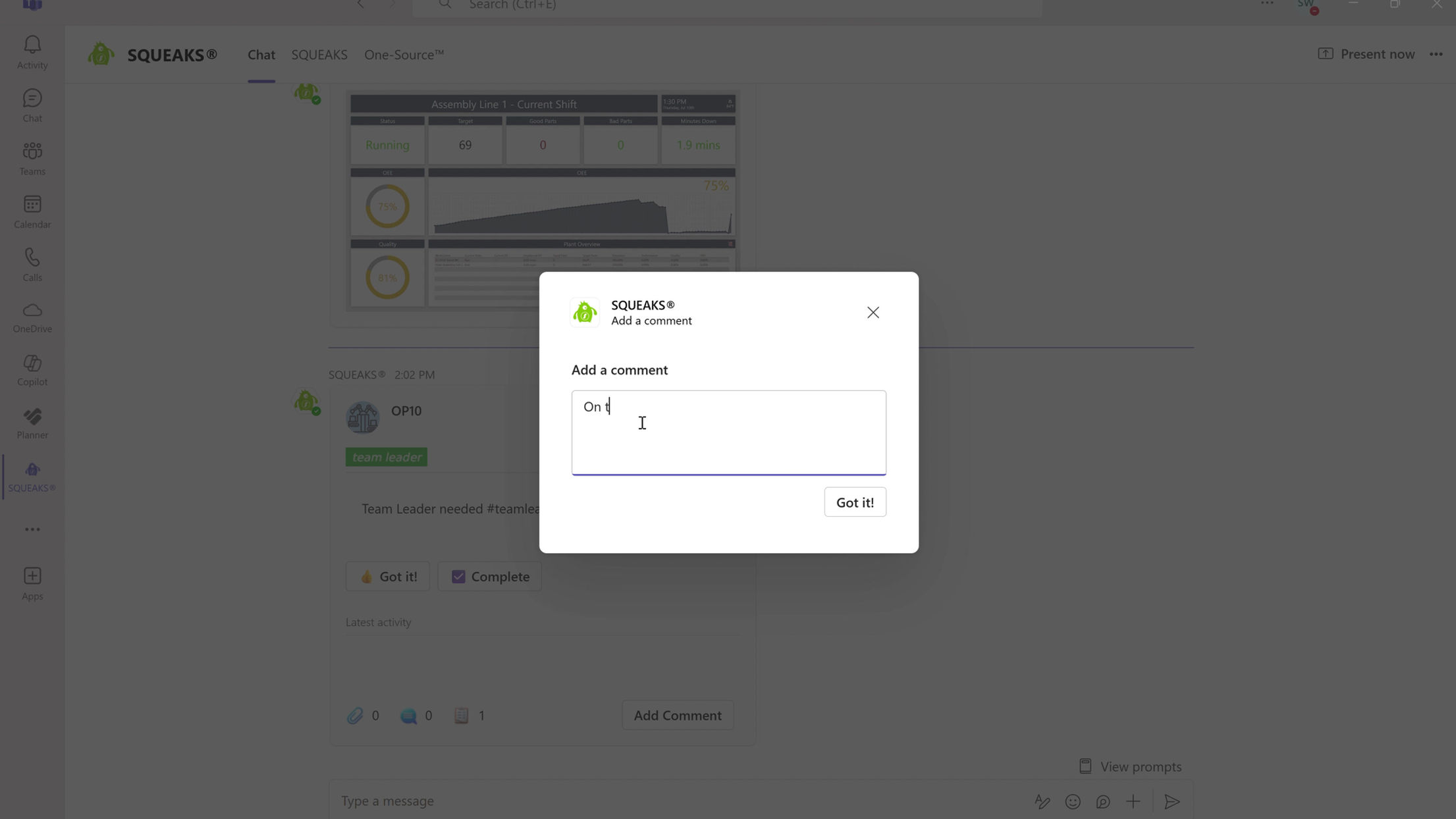 Acknowledge or respond to alerts